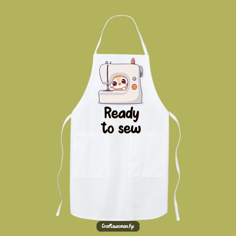 Funny Curious Animal Apron: Eager Seamster's Protection, Practical Sewing Gift