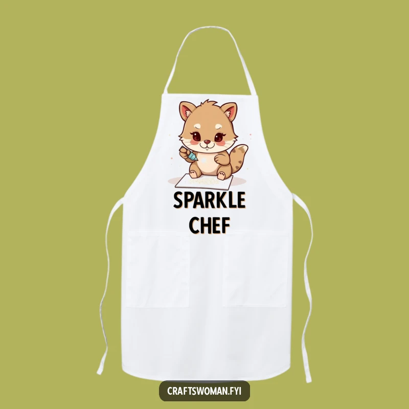Funny Glitter Apron: Hilarious Protection for Your Crafting Adventures