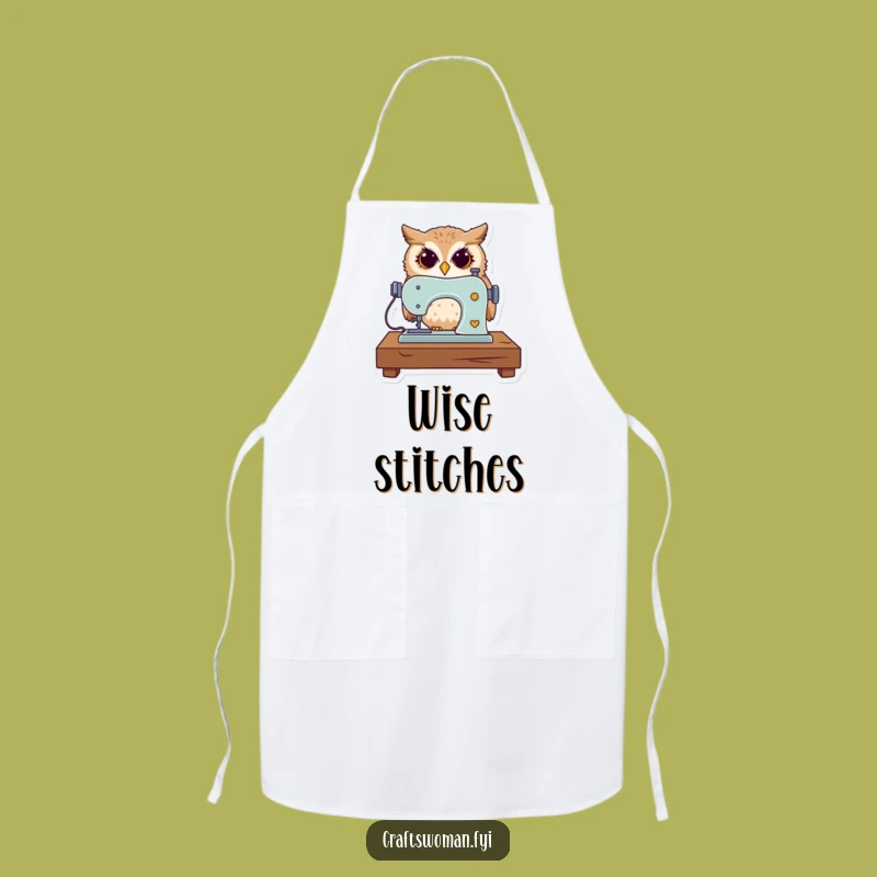 Funny Owl Apron - Stay Neat While Sewing with Precision