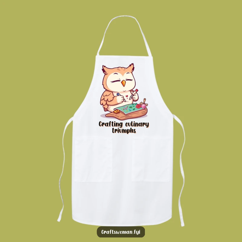 Funny Owl Craft Apron - Meticulous & Hilarious Protective Gear
