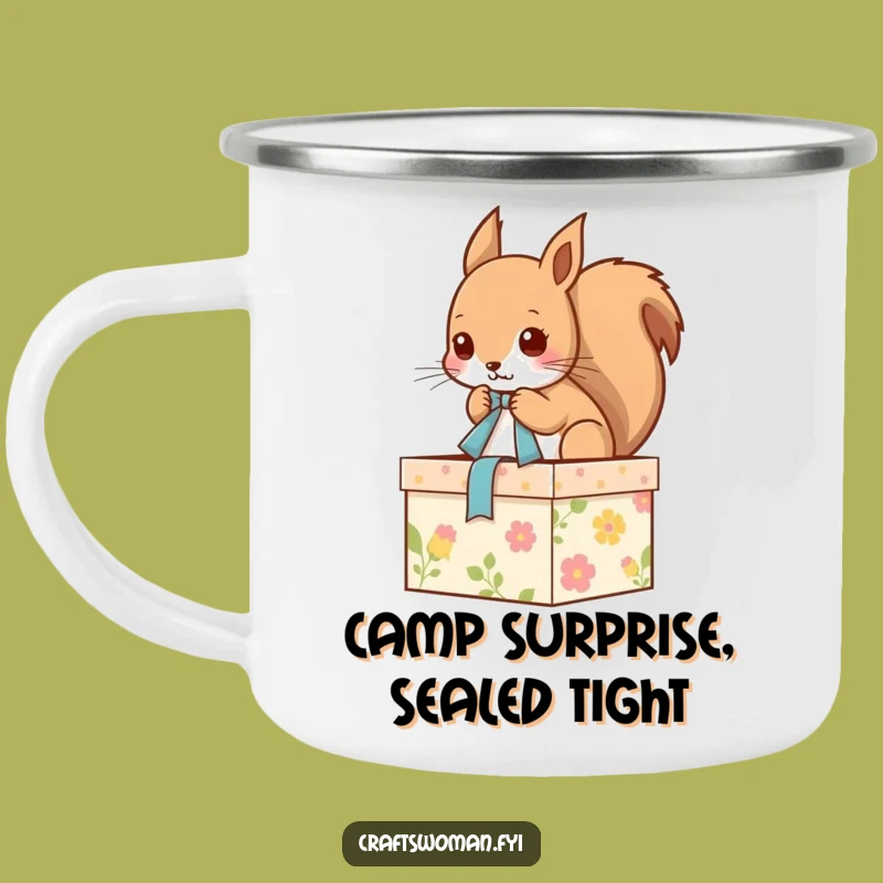 Funny Squirrel Camping Mug: Durable Squirrel Decorating Box, Great Funny Outdoor Gift