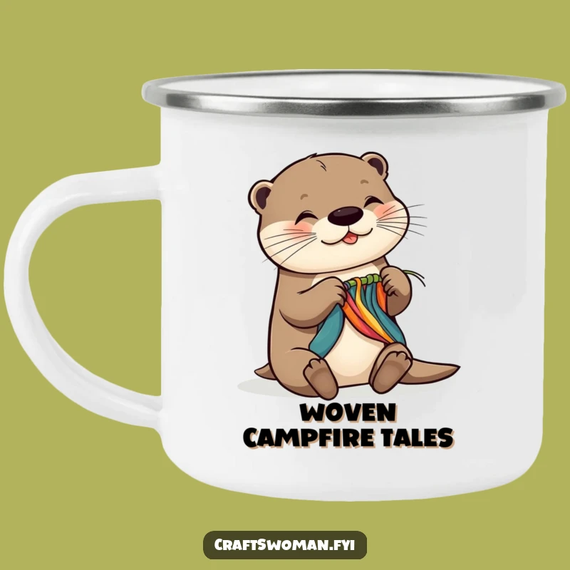 Funny Otter Camping Mug: Durable Otter Weaving, Great Funny Outdoor Gift
