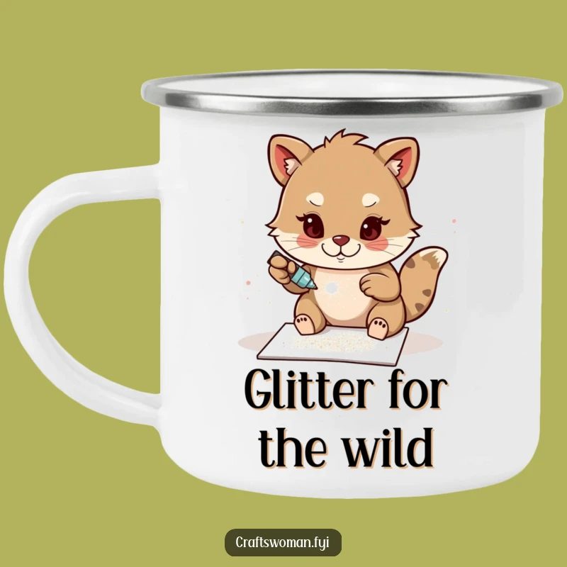 Funny Glitter Campfire Mug: Hilarious Crafter's Companion for Sparkly Breaks