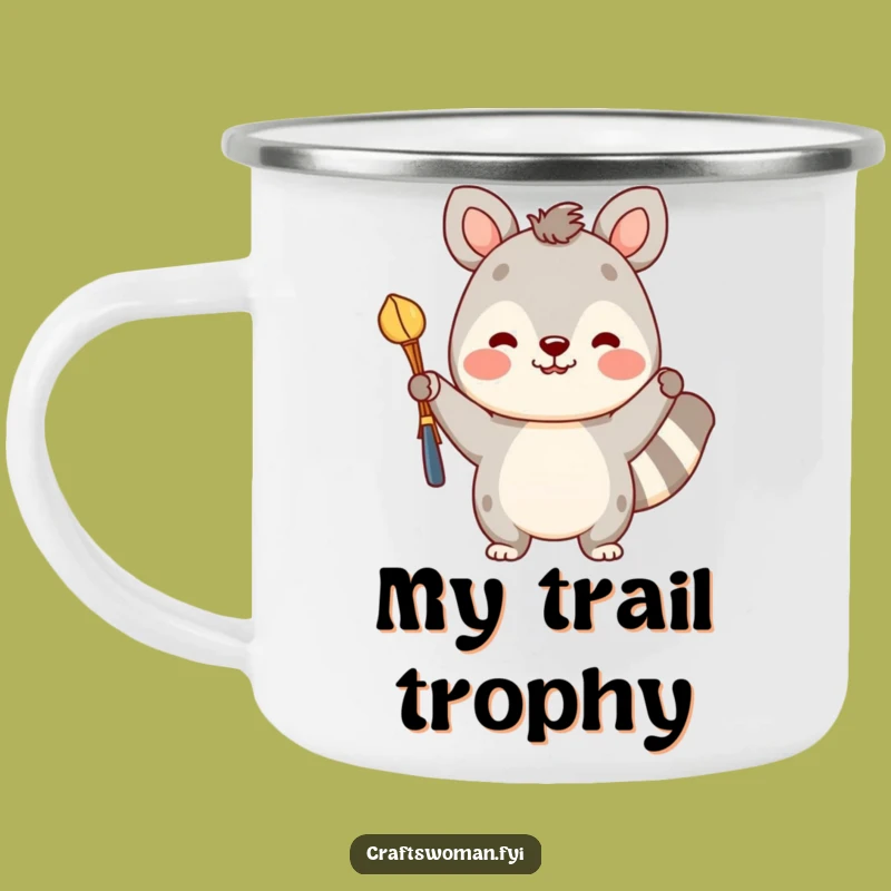 Funny Crafty Camping Mug: Cheerful Animal Outdoors With Colorful Craft, Adventure Gift
