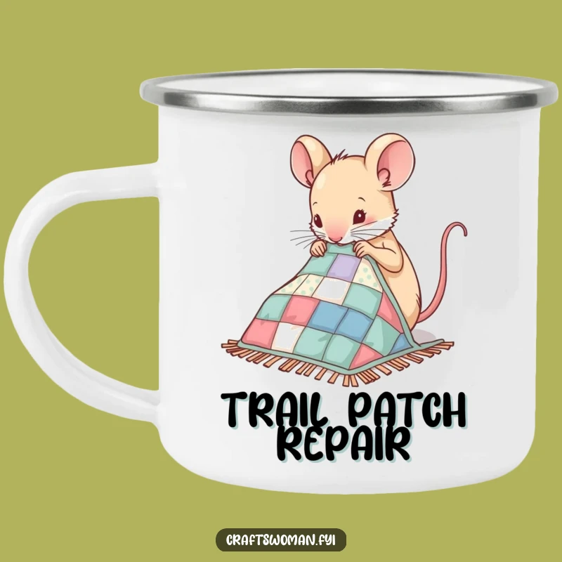 Funny Mouse Campfire Mug - Nimble Crafter's Outdoor Sewing Buddy