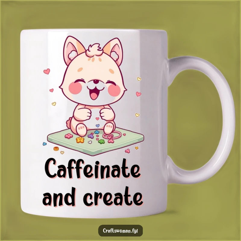 Funny Crafting Animal Mug: Hilarious Moment of Joyful Embellishment