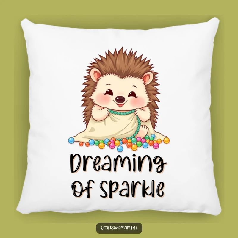 Funny Hedgehog Bead Pillow - Soft Cushion for Crafters and Hedgehog Fans