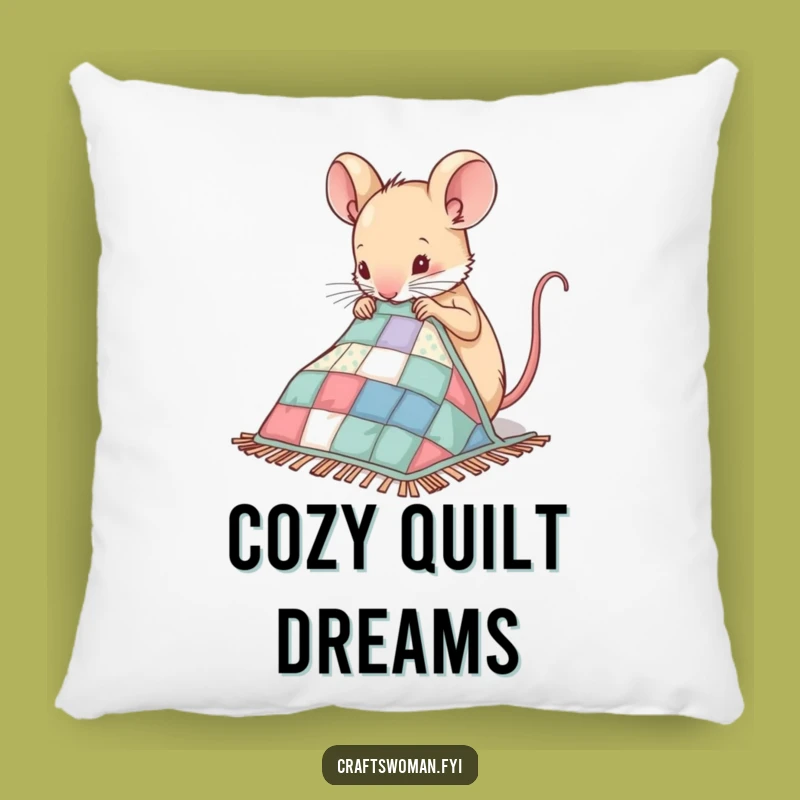 Funny Mouse Sewing Pillow - Nimble Comfort for Crafty Rooms