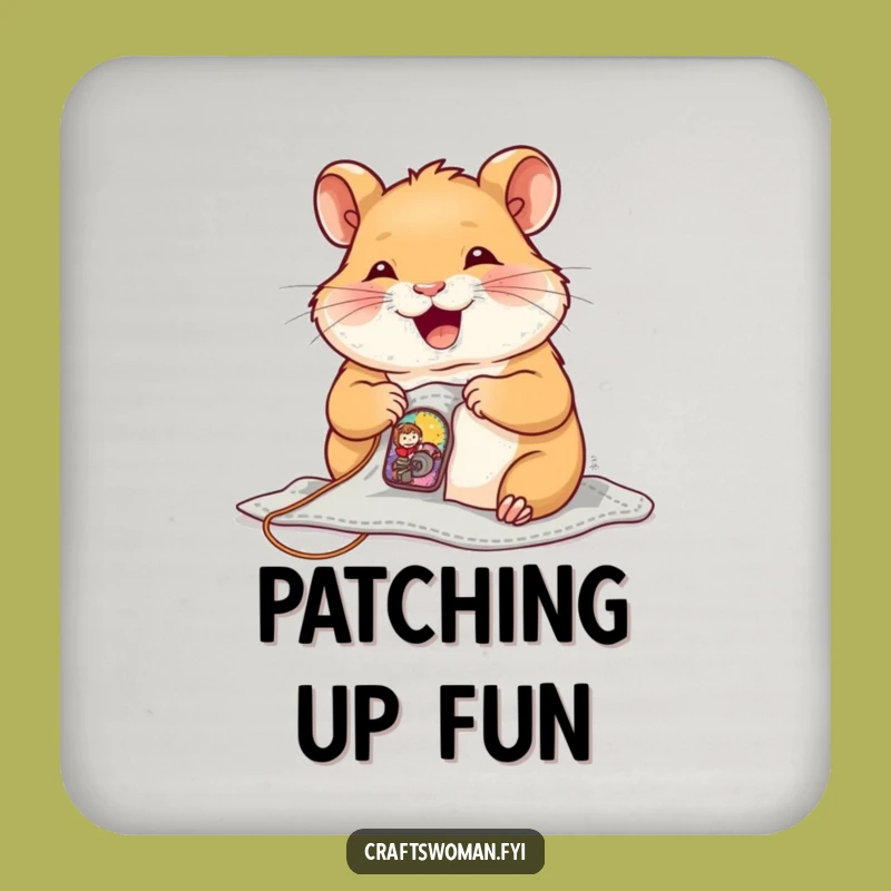 Funny Hamster Sewer Coasters: Protect Surfaces, Perfect Gift!