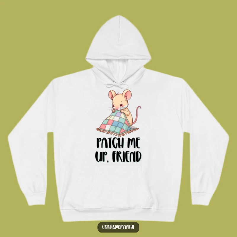 Cozy Funny Mouse Hoodie - Warm Up With Nimble Crafty Humor