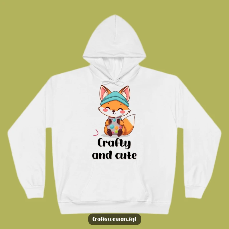 Kawaii Fox Sewing Hoodie: Cozy Comfort, Cute Crafting Style, Ultimate Funny Gift