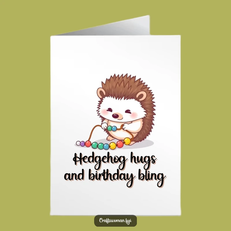 Free Printable Hedgehog Birthday Card: Cute & Funny DIY Gift Idea