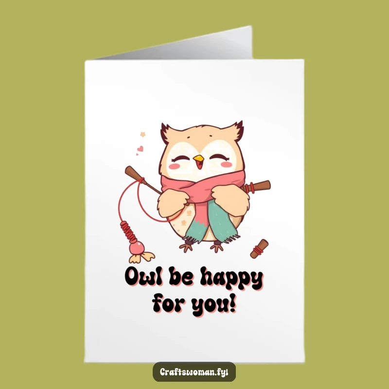 Free Printable Funny Owl Birthday Card: Cute Weaver Owl, DIY Downloadable Gift!