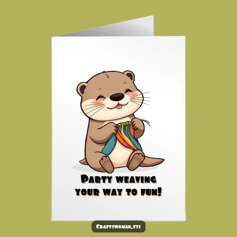 Free Printable Otter Birthday Card: Funny DIY Gift for Creative Souls