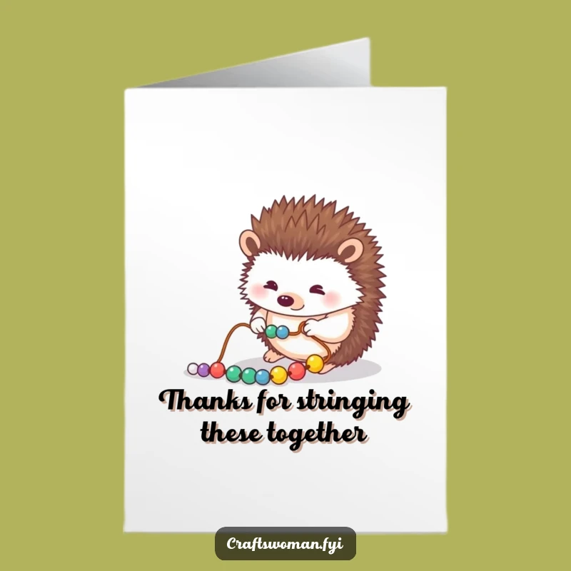 Free Printable Hedgehog Thank You Card: Thoughtful DIY Gift for Kind Souls