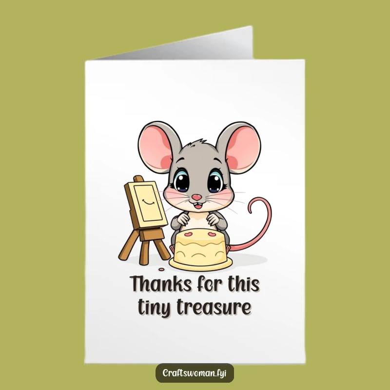 Free Printable Mouse Thank You Card: Heartfelt DIY Gift for Appreciation
