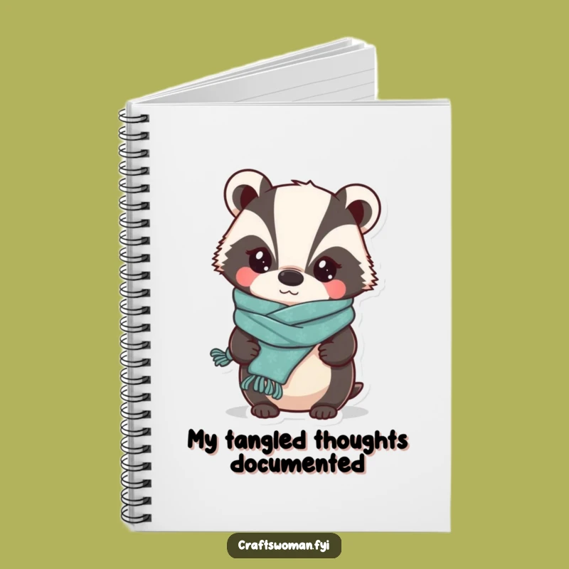 Funny Badger Knitter Notebook: Jot Down Ideas with Hilarious Handmade Flair, a Perfect Funny Gift!