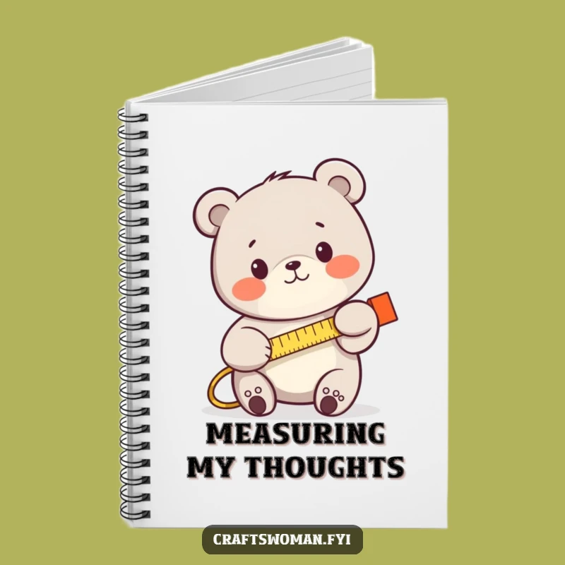 Funny Bear Measuring Notebook: Plan Your Projects with Humorous Precision