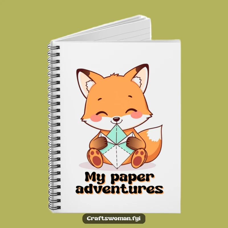 Funny Fox Origami Notebook - Smiling Ideas for Creative Minds