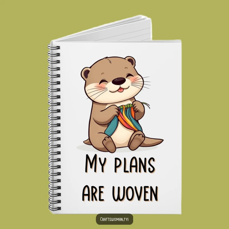 Funny Otter Notebook: Weaving Ideas, Funny Gift for Creative Minds