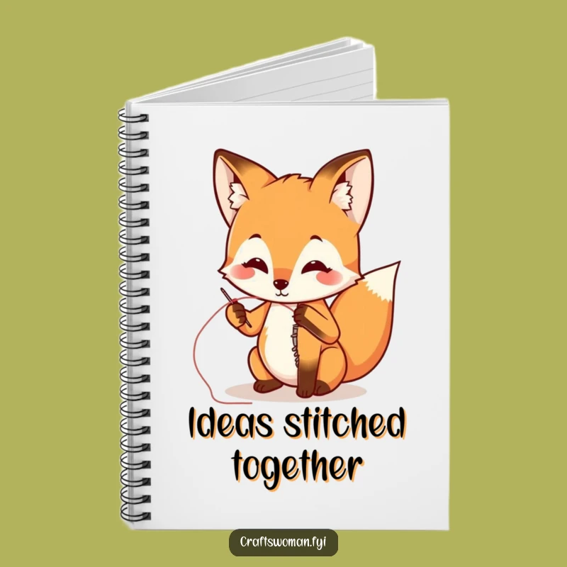 Funny Fox Sewing Notebook: Jot Down Ideas with Humorous Flair