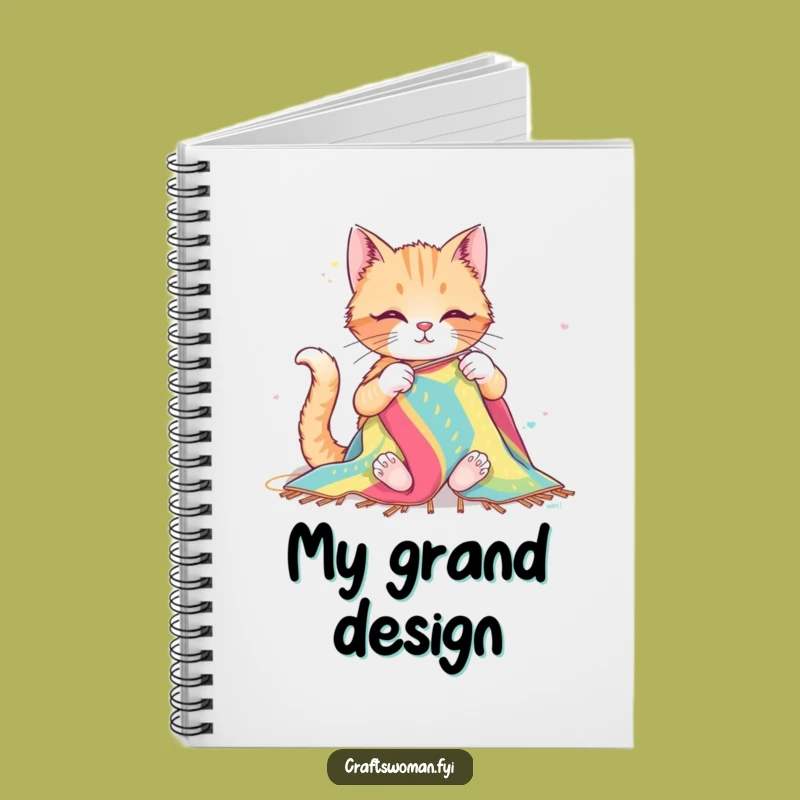 Funny Cat Sewing Notebook: Record Your Projects with Feline Crafty Notes