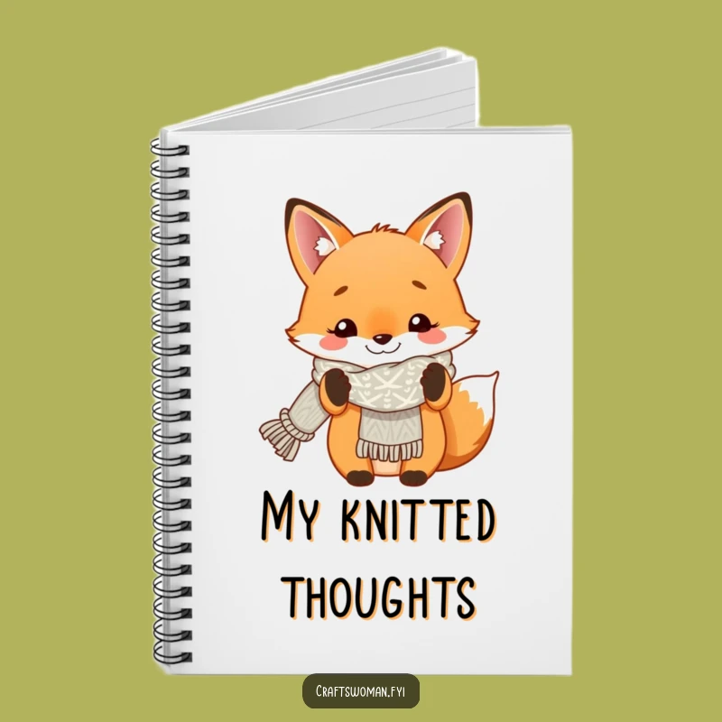 Funny Fox Knitting Notebook - A Hilarious Gift for Designers