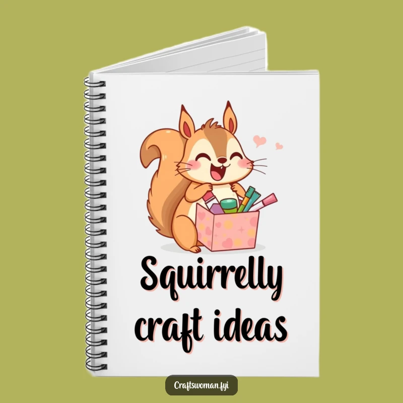 Funny Squirrel Craft Notebook: Journal Joyful Animal's Tiny Supplies, Perfect Humorous Stationery!
