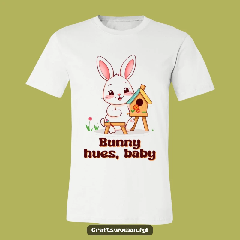 Funny Rabbit Painting T-Shirt: Wearable Art for Creative Souls