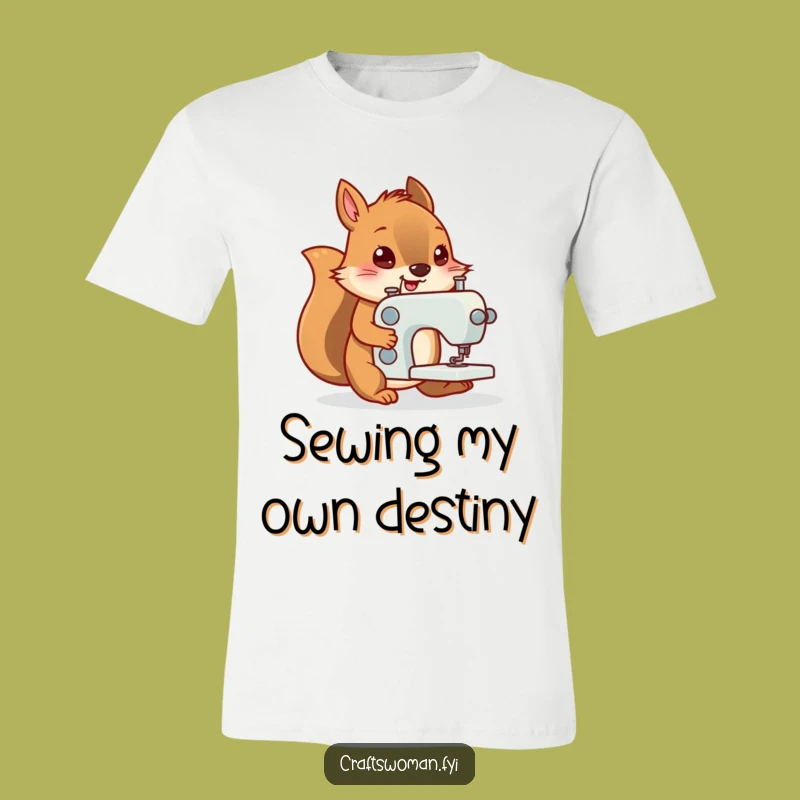 Funny Squirrel Sewing T-Shirt - A Hilarious Gift for Crafters