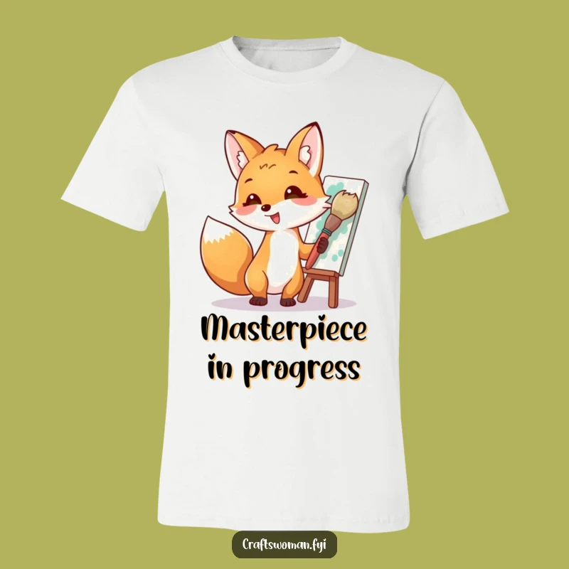 Funny Fox Masterpiece T-Shirt: Wearable Art for Creative Souls and Humor Enthusiasts
