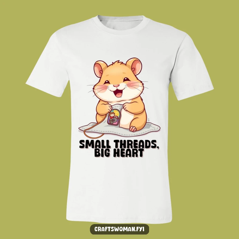 Funny Hamster Sewer T-Shirt: Small Details, Big Charm, Perfect Gift!