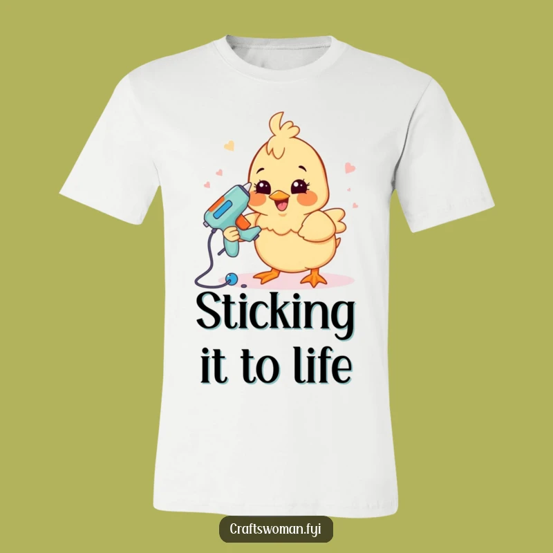 Funny Crafting Chick T-Shirt: Hilarious DIY Design, Great Funny Gift