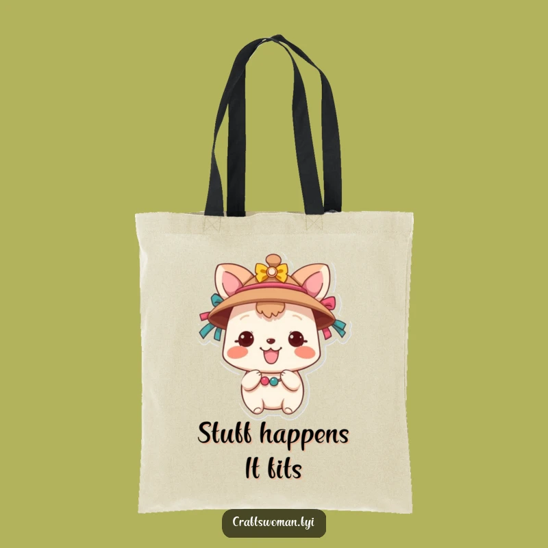 Funny Animal Craft Tote Bag: Haul Your Supplies in Hilarious Style